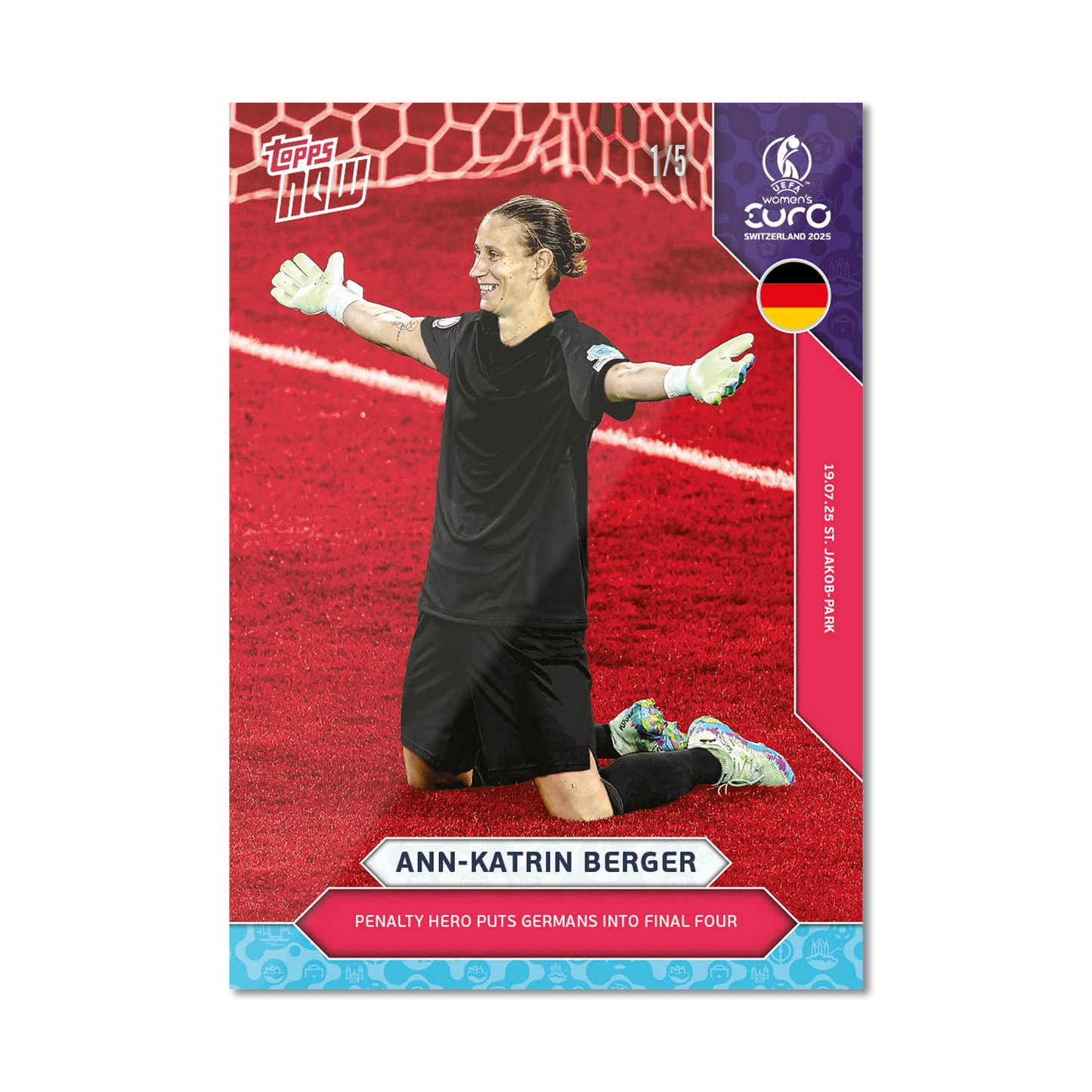 Ann-Katrin Berger - UEFA Women’s EURO 2025™ Topps NOW®  - Card 24 - PR: 234