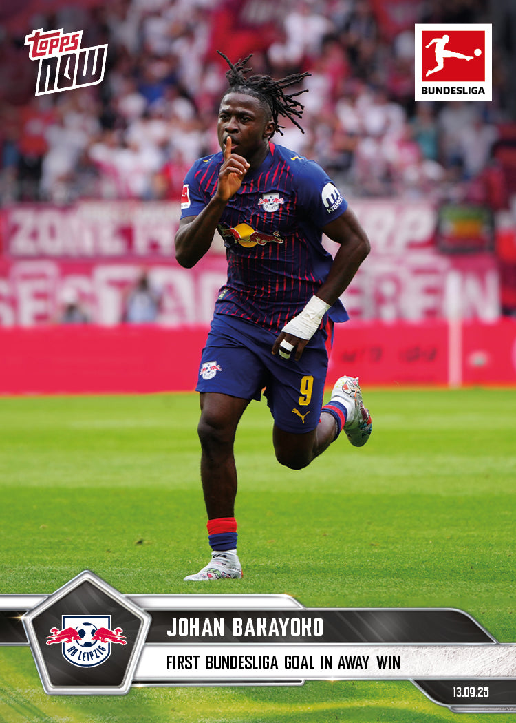 Johan Bakayoko - 2025-26 Bundesliga Topps NOW® - Card 18 - PR: 126