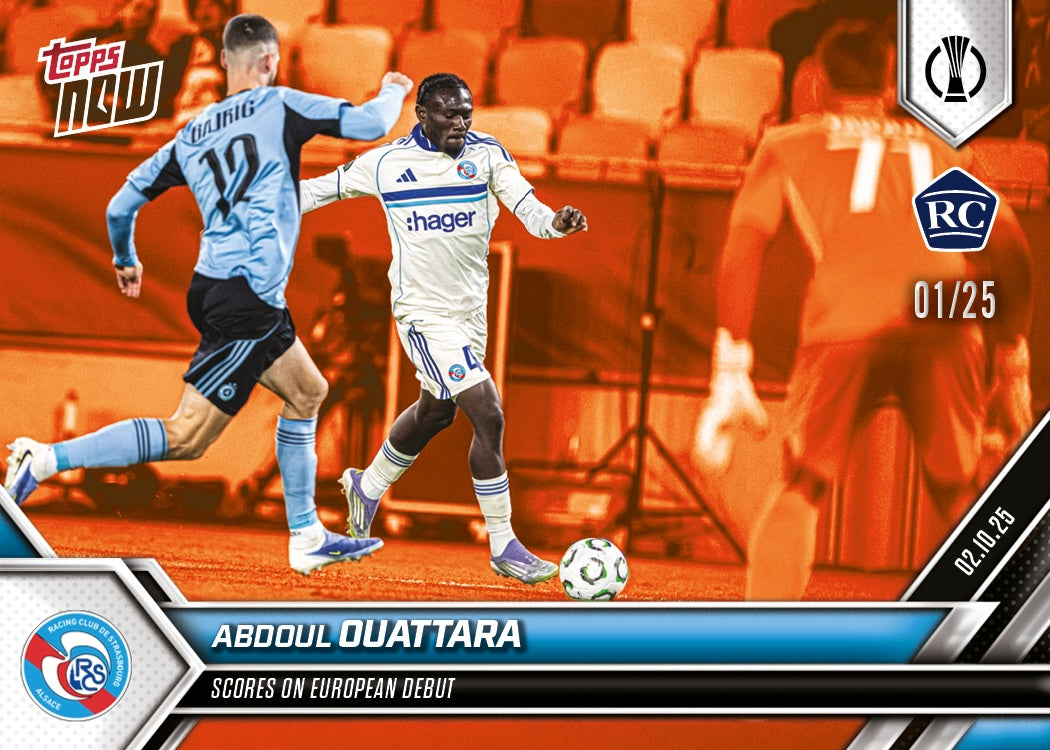 Abdoul Ouattara - 2025-26 UECL Topps NOW® - Card 3 - PR: 154