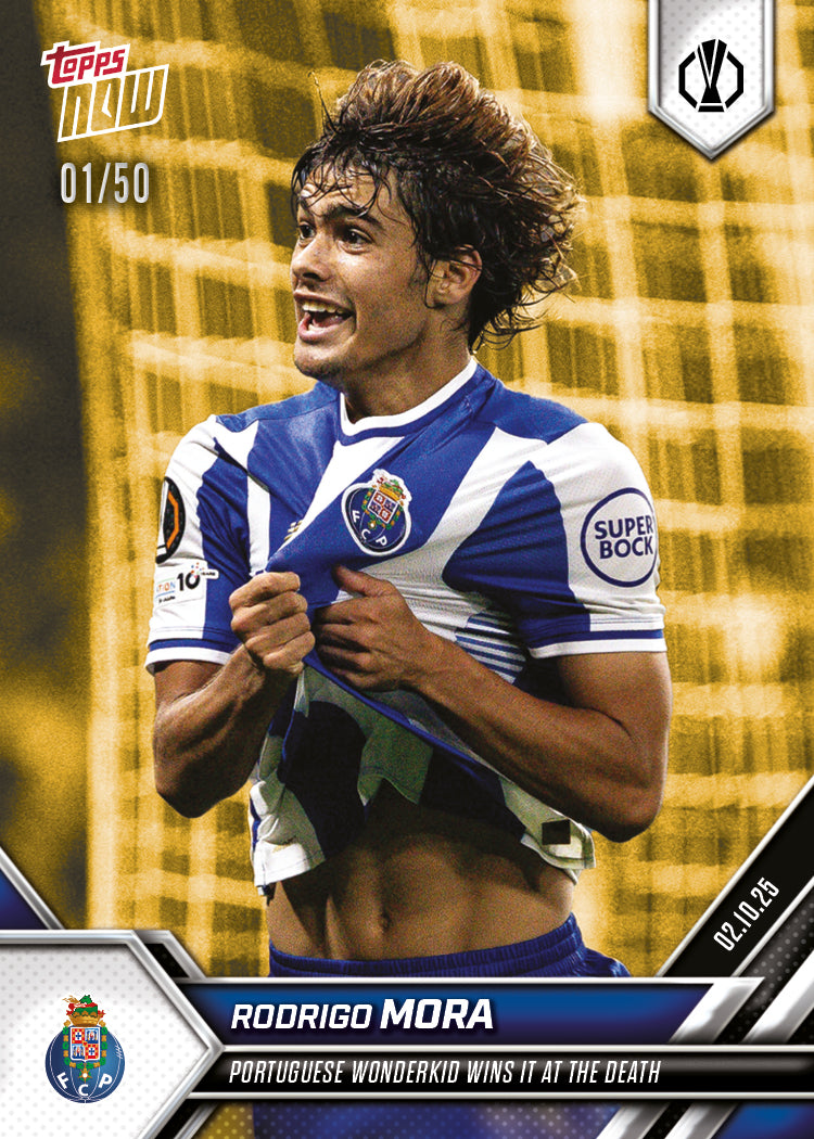 Rodrigo Mora - 2025-26 UEL Topps NOW® - Card 4 - PR: 709