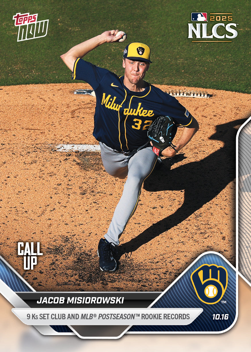 Jacob Misiorowski - 2025 MLB Topps NOW® - Card 877 - PR: 1781