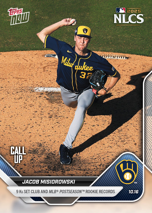 Jacob Misiorowski - 2025 MLB Topps NOW® - Card 877 - PR: 1781