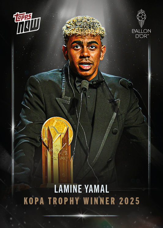 Lamine Yamal - 2025 Ballon d'Or Topps NOW® - Card 6 - LOOK FOR AUTO & RELICS - PR: 13882