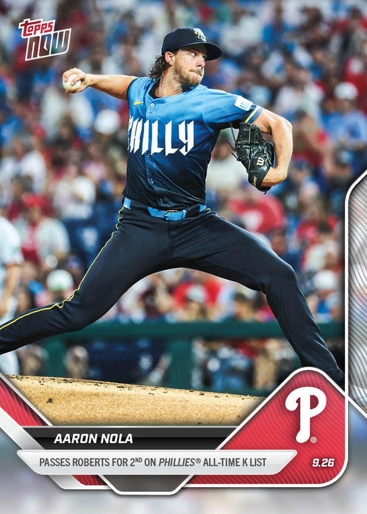 Aaron Nola - 2025 MLB Topps NOW® - Card 777 - PR: 929