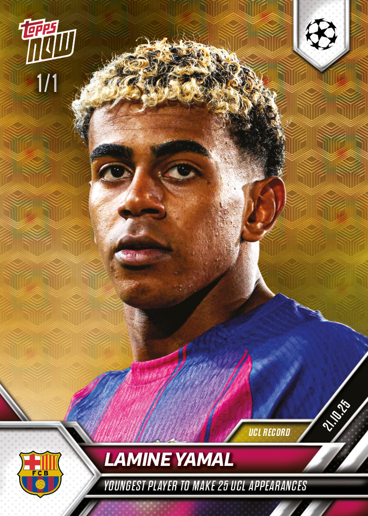 Lamine Yamal - 2025-26 UCL Topps NOW® - Card 33 - PR: 5105