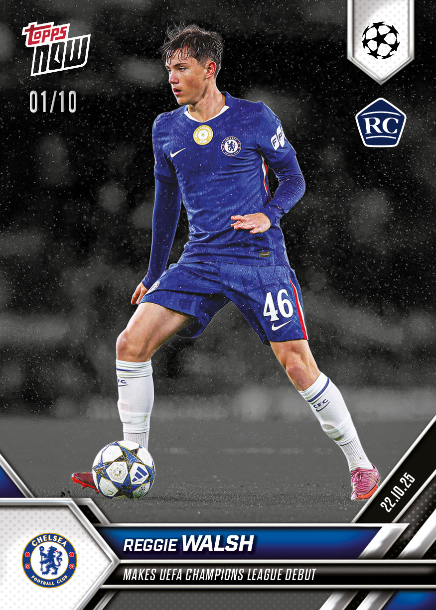Reggie Walsh - 2025-26 UCL Topps NOW® - Card 40 - PR: 850