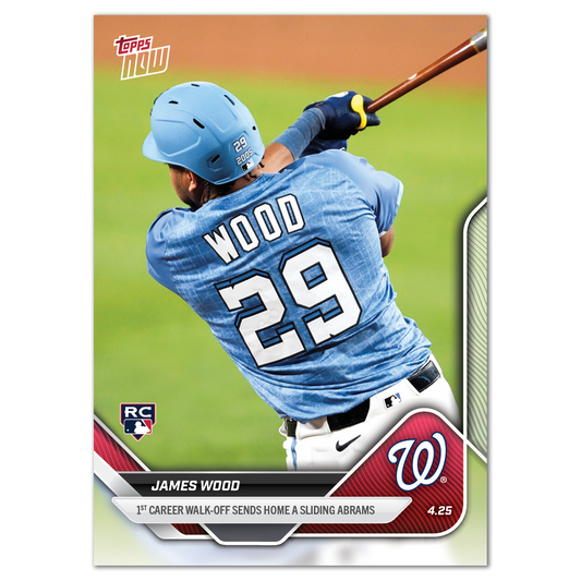 James Wood - 2025 MLB Topps NOW® - Card 106 - PR: 1853