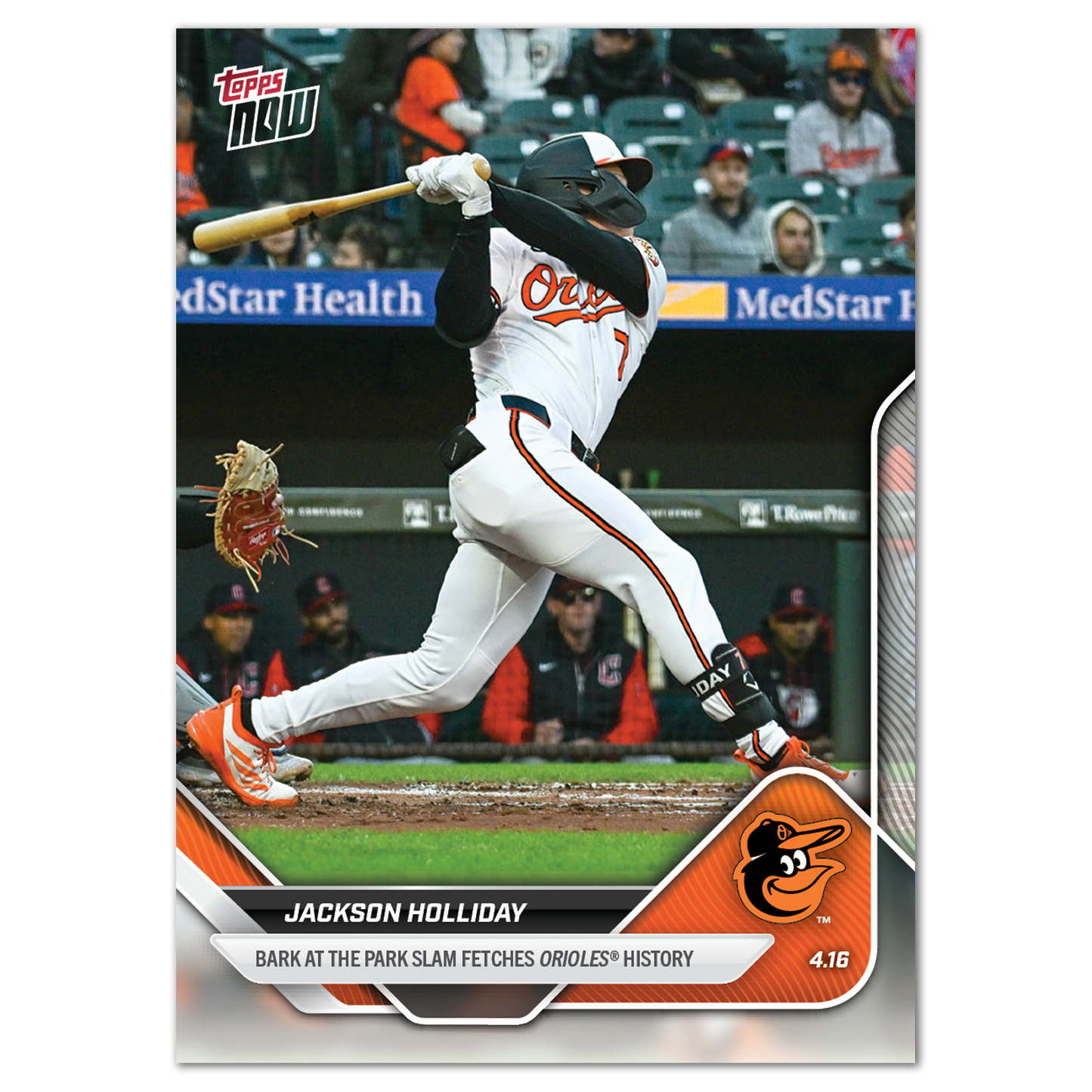 Jackson Holliday - 2025 MLB Topps NOW® - Card 74 - PR: 2823