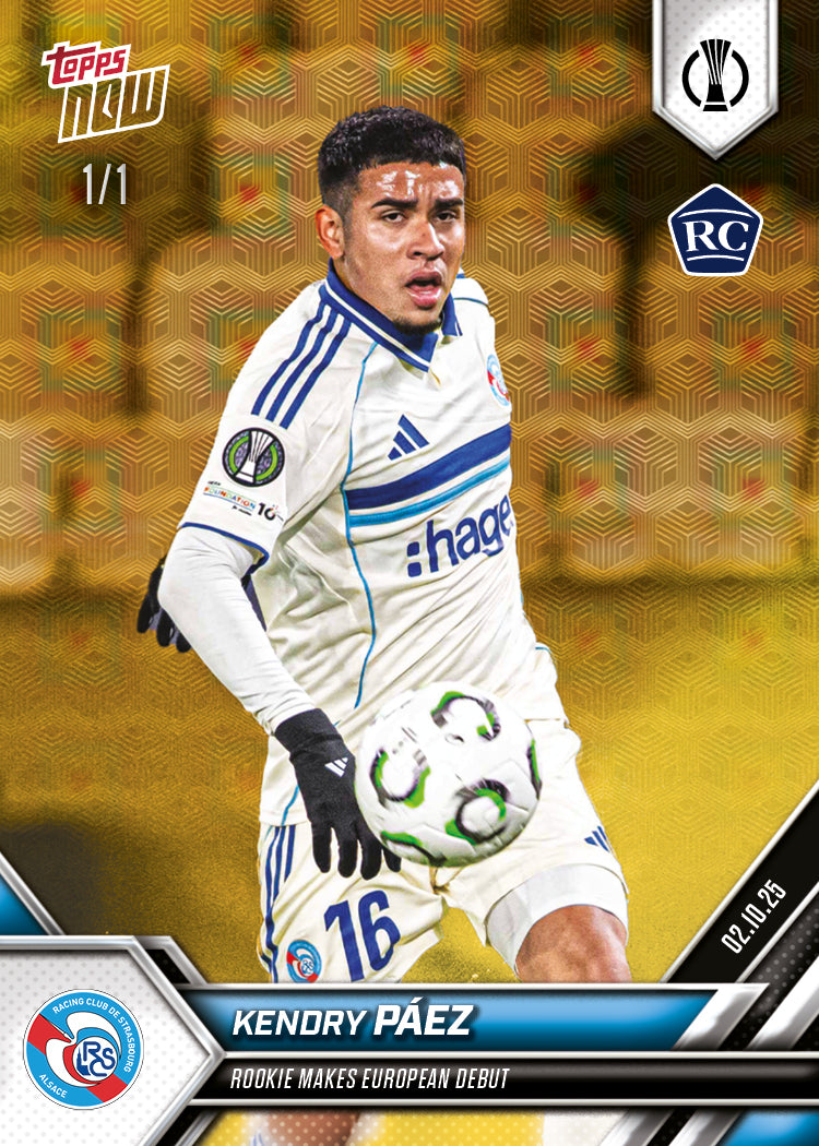 Kendry Páez - 2025-26 UECL Topps NOW® - Card 2 - PR: 862