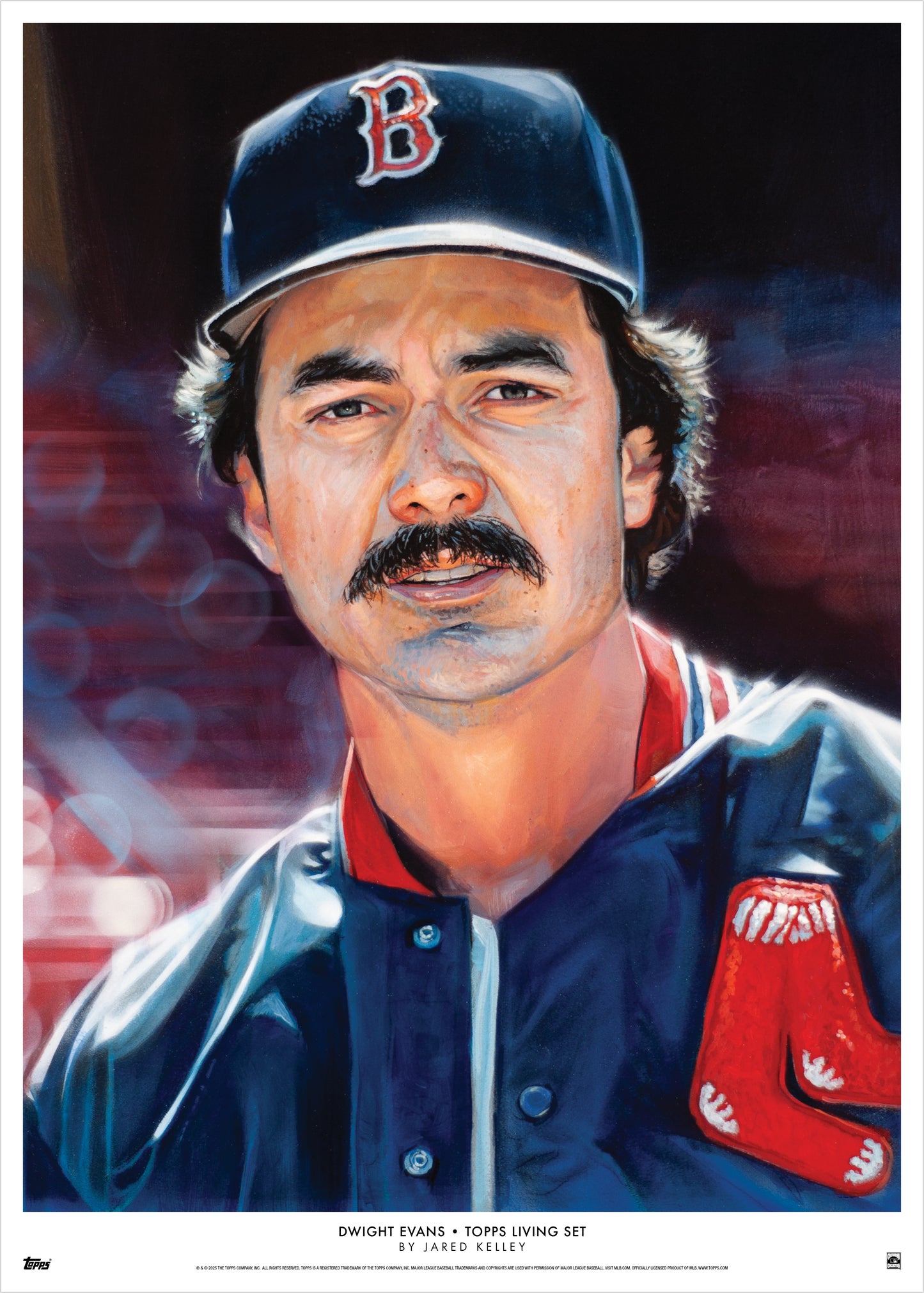Topps Living Set Fine Art Print #873 - Dwight Evans