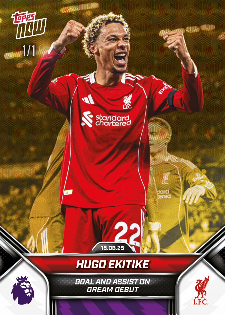 Hugo Ekitike - 2025-26 Premier League Topps NOW® - Card 4 - PR: 1689