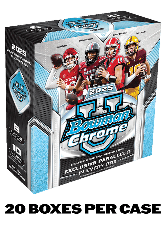 2025 Bowman University Chrome® Football - Mega Box - Sealed Case