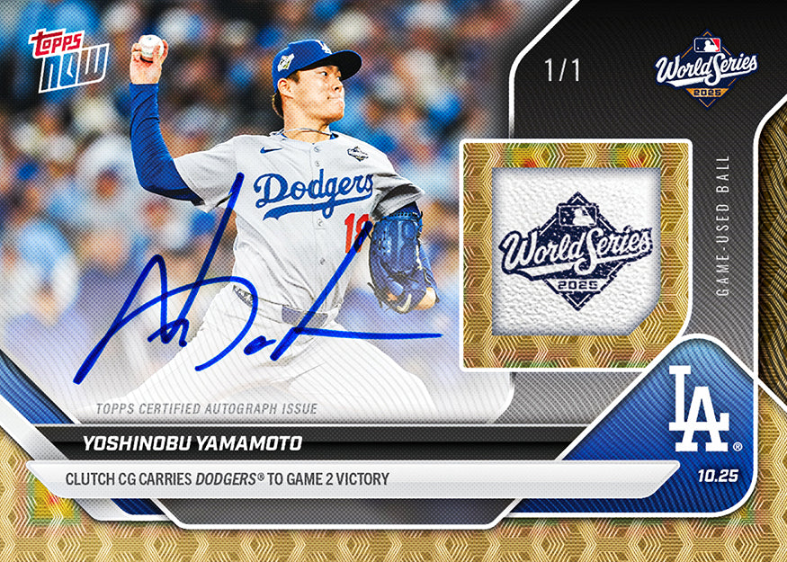 Yoshinobu Yamamoto - 2025 MLB Topps NOW® - Card 901 - PR: 20555
