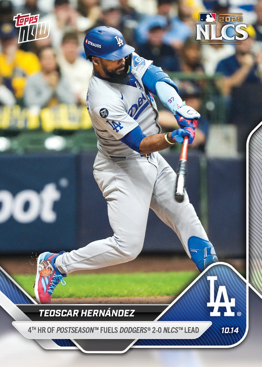 Teoscar Hernández - 2025 MLB Topps NOW® - Card 869 - PR: 1166