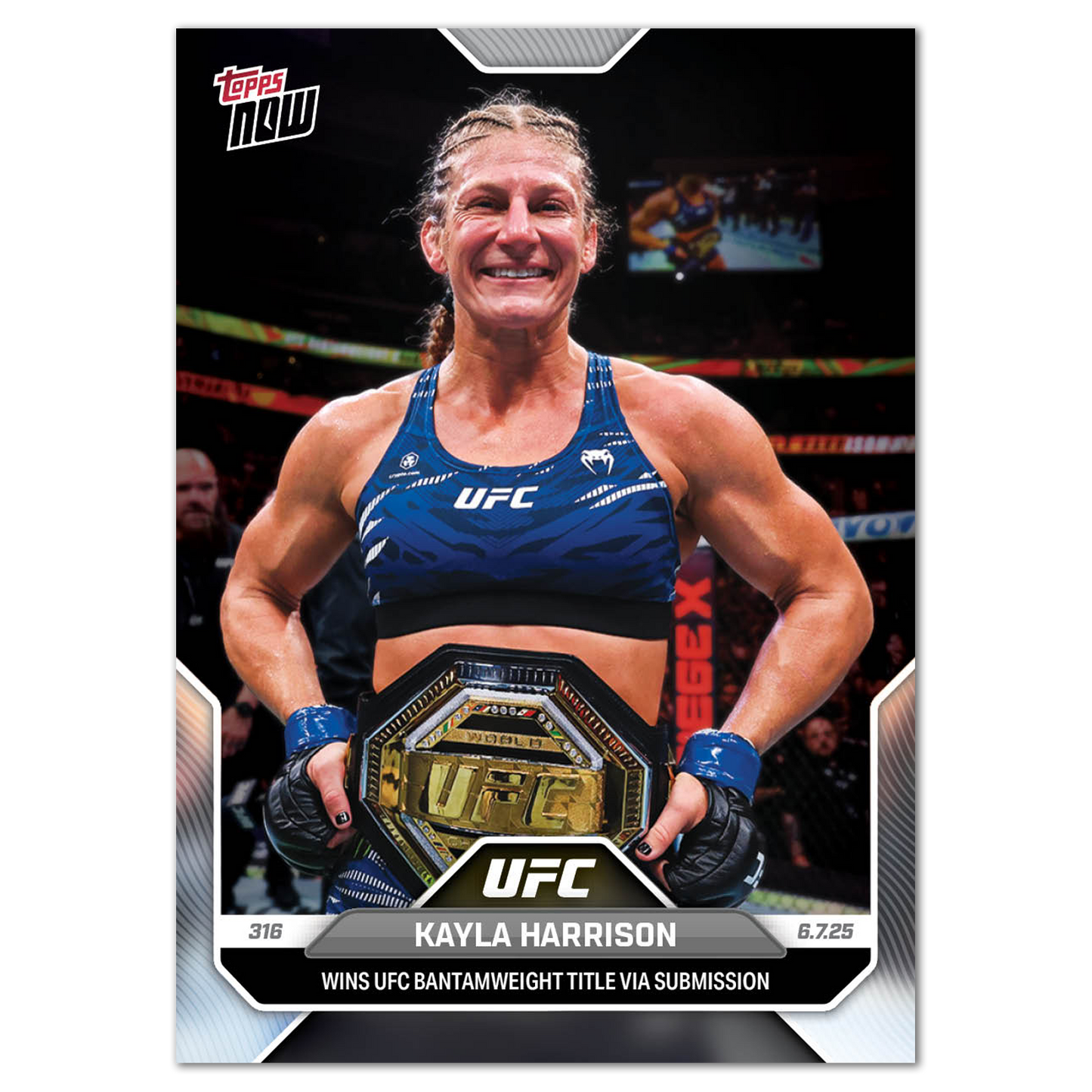 Kayla Harrison - 2025 UFC Topps NOW® - Card 16 - LOOK FOR AUTOS - PR: 1904