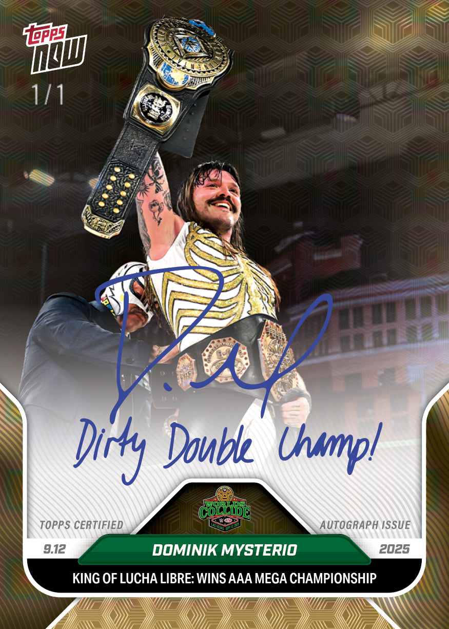 Dominik Mysterio - 2025 WWE Topps NOW® - Card 94 - LOOK FOR AUTOS - PR: 3127