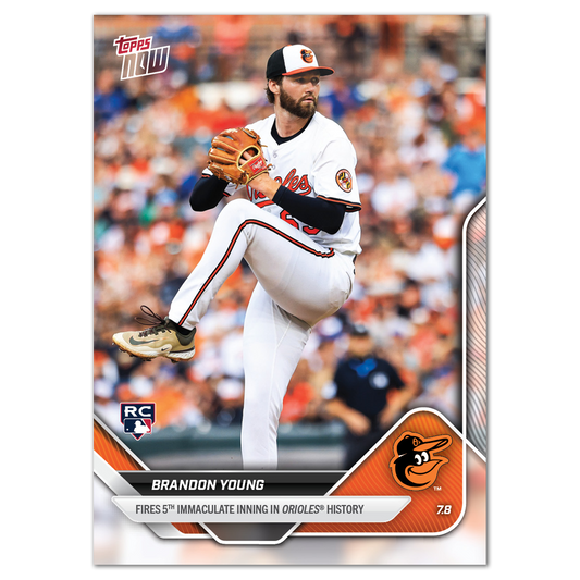 Brandon Young - 2025 MLB Topps NOW® - Card 405 - PR: 585