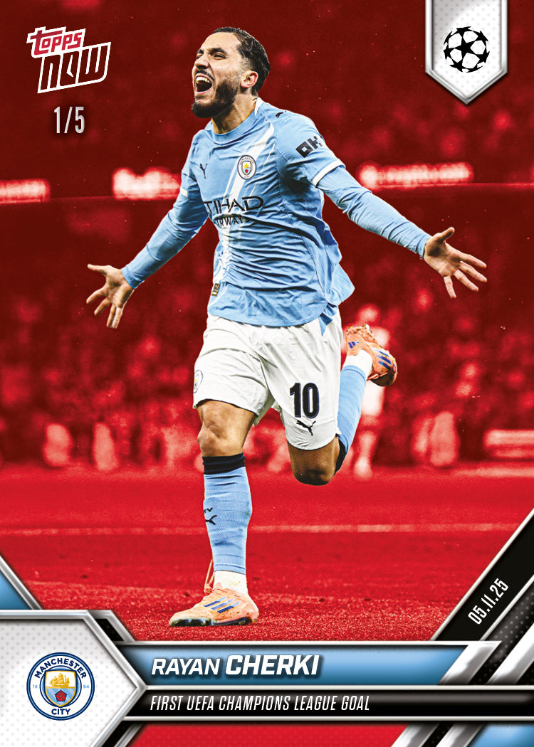 Rayan Cherki  - 2025-26 UCL Topps NOW® - Card 48