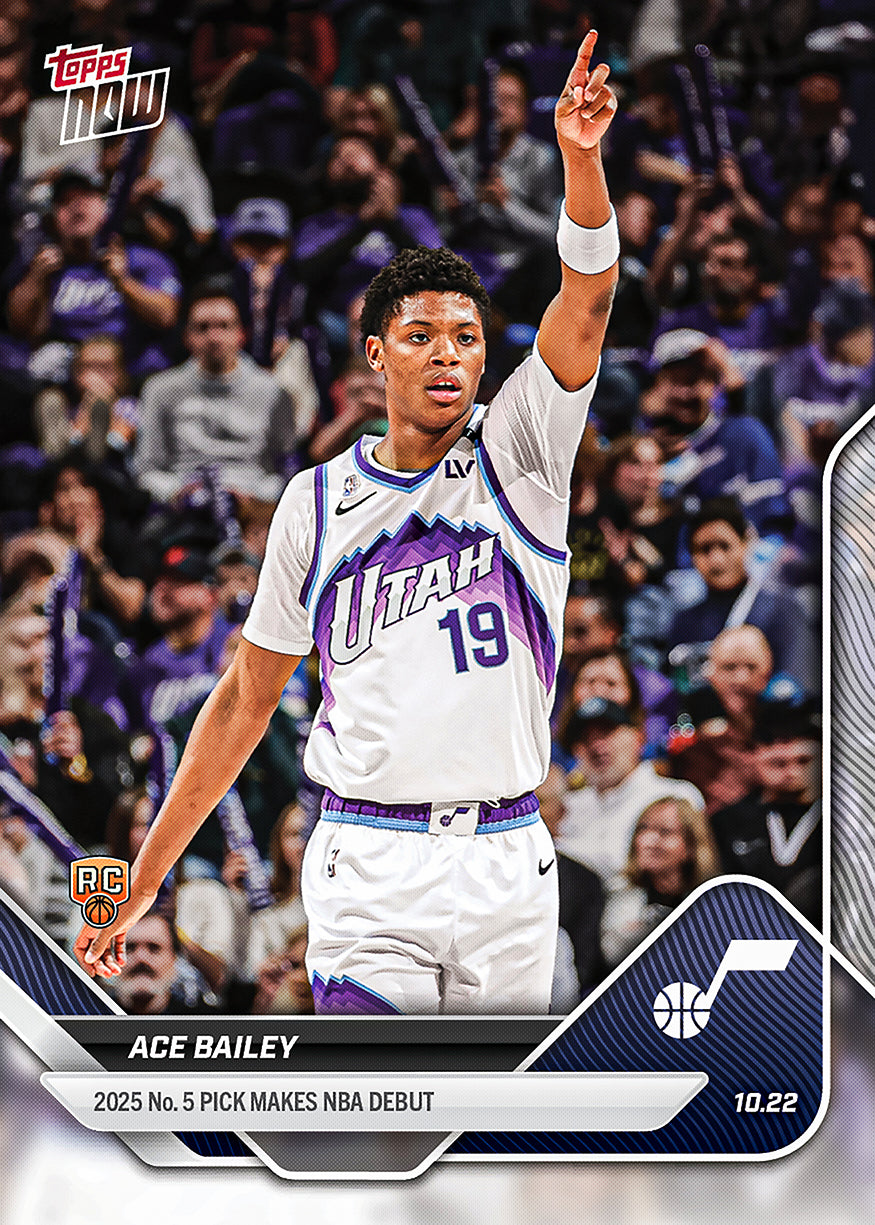 Ace Bailey - 2025-26 NBA Topps NOW® - Card 9 - PR: 2453