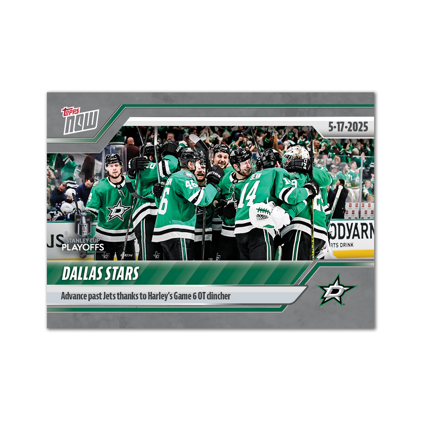 Dallas Stars - 2024-25 NHL Topps NOW® - Sticker # 187 Pack - PR: 150