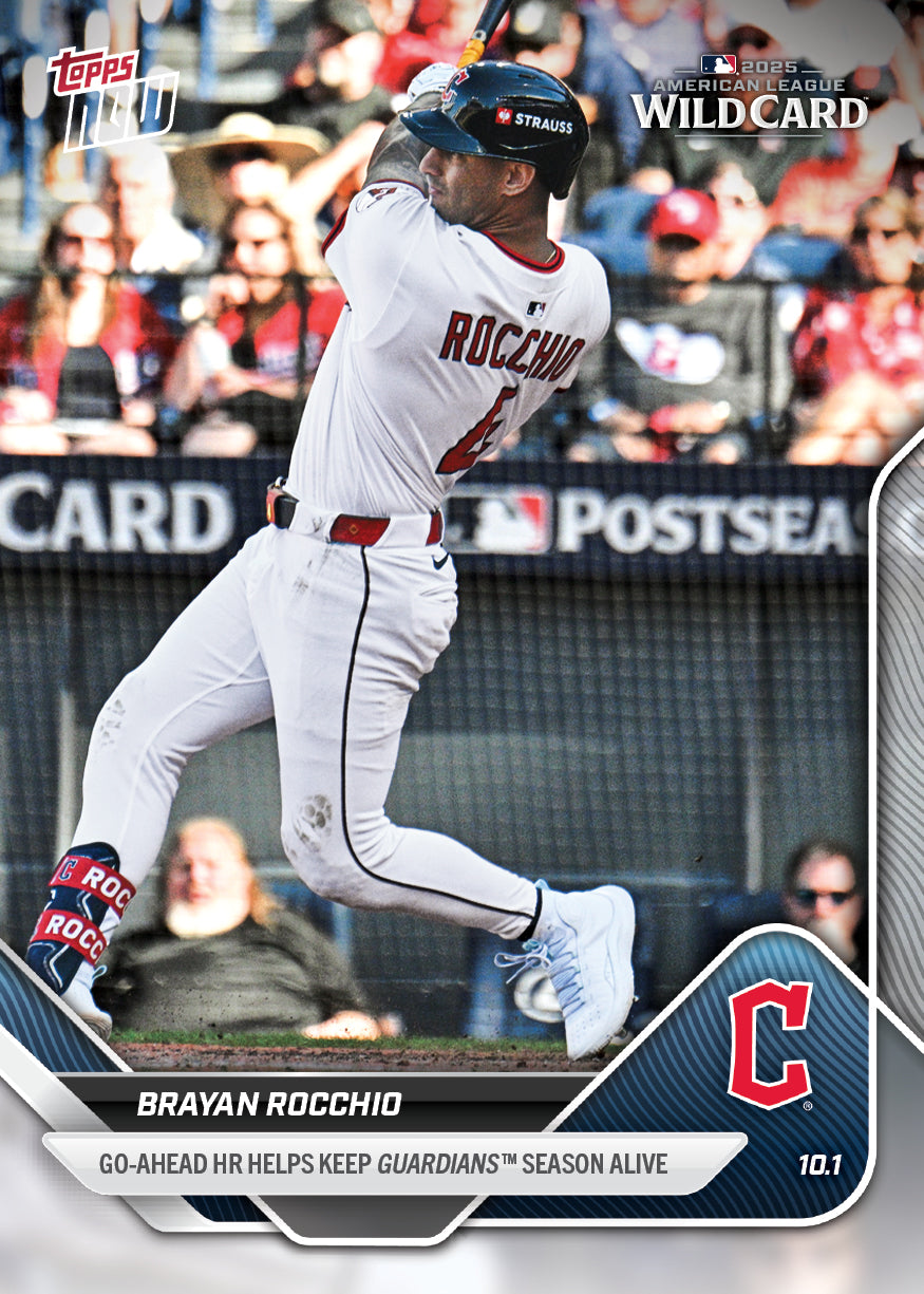 Brayan Rocchio - 2025 MLB Topps NOW® - Card 805 - PR: 394