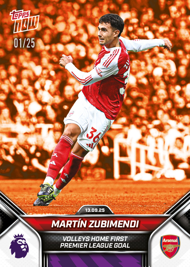 Martín Zubimendi - 2025-26 Premier League Topps NOW® - Card 17 - PR: 719