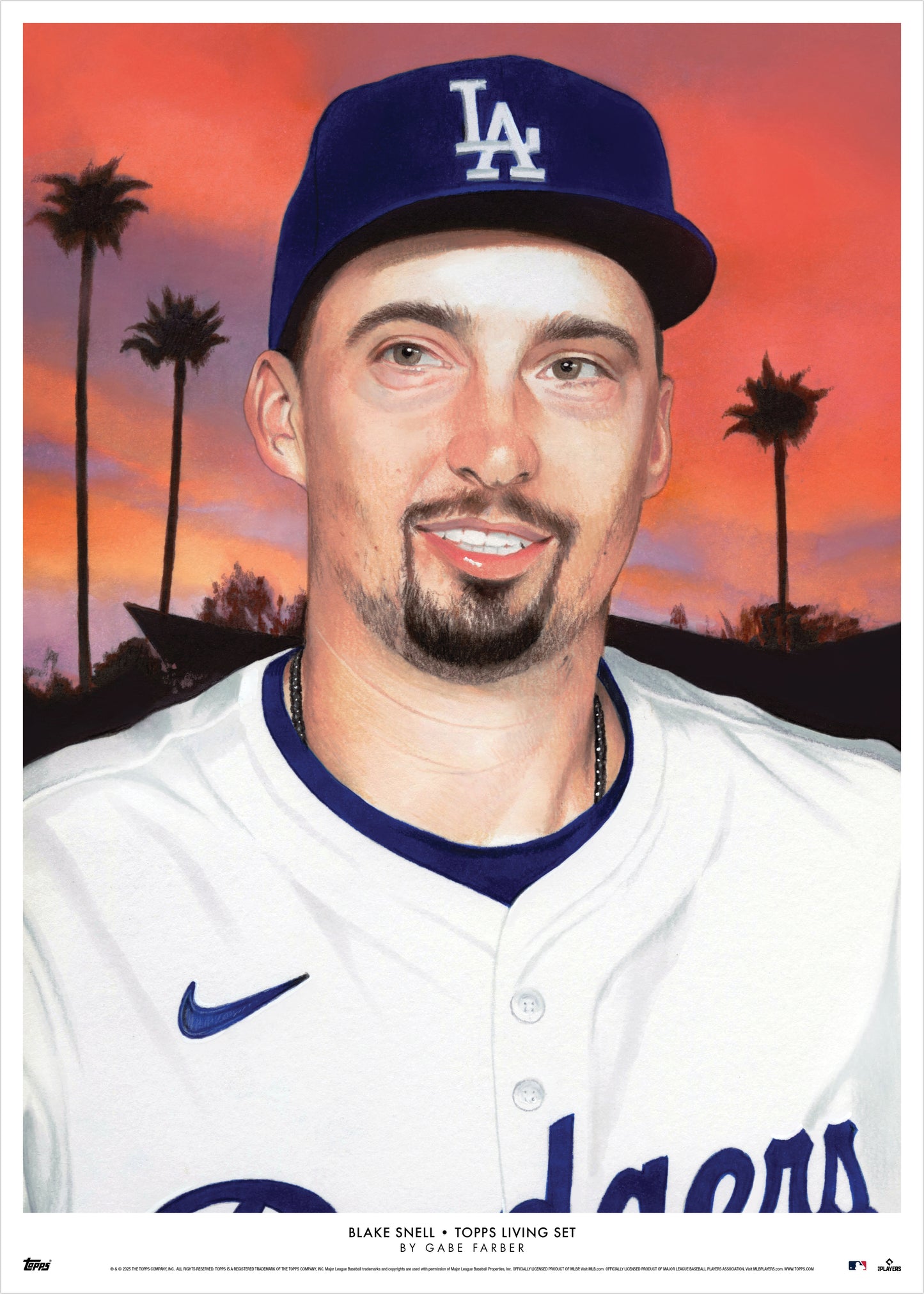 Topps Living Set Fine Art Print #874 - Blake Snell