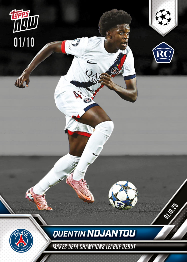 Quentin Ndjantou - 2025-26 UCL Topps NOW® - Card 28 - PR: 471