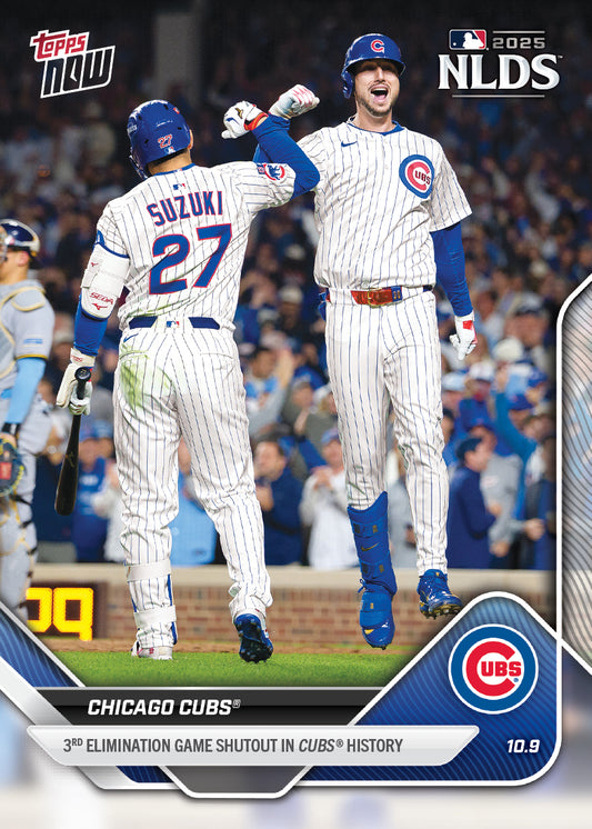 Chicago Cubs - 2025 MLB Topps NOW® - Card 849 - PR: 884