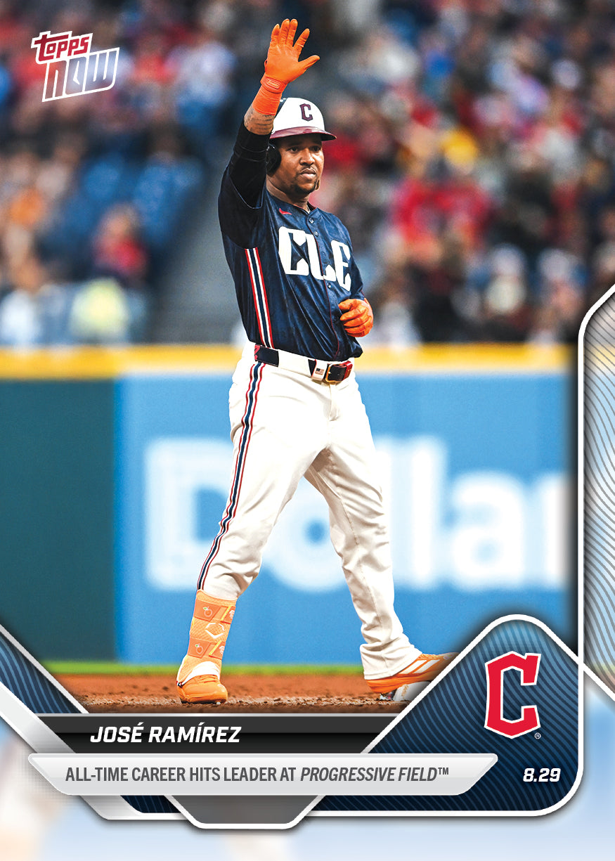 José Ramírez - 2025 MLB Topps NOW® - Card 627 - PR: 587