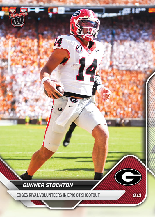Gunner Stockton - 2025-26 Bowman U NOW® Football - Card 12 - PR: 946