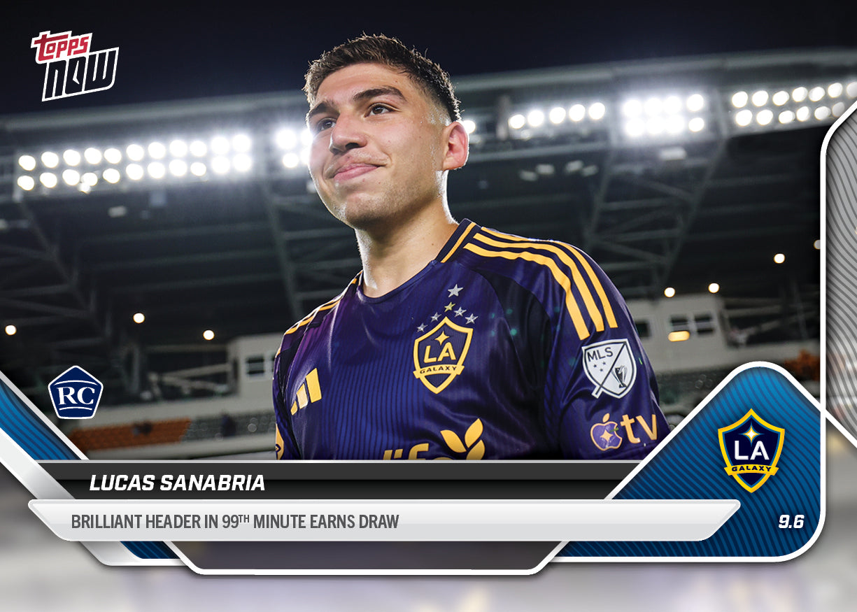 Lucas Sanabria - 2025 MLS Topps NOW® - Card 86 - PR: 244