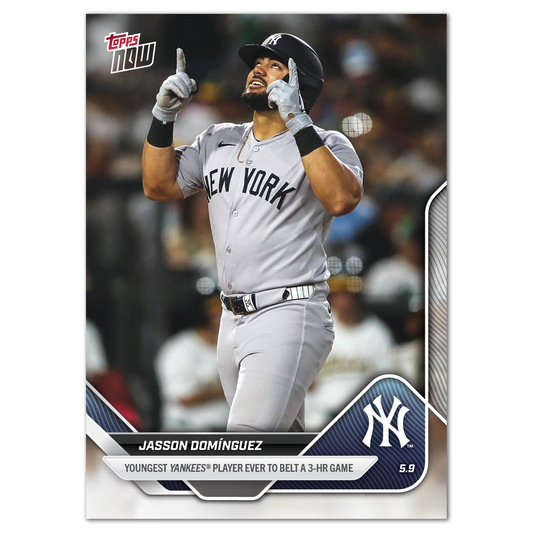 Jasson Domínguez - 2025 MLB Topps NOW® - Card 159 - LOOK FOR AUTOS - PR: 7110