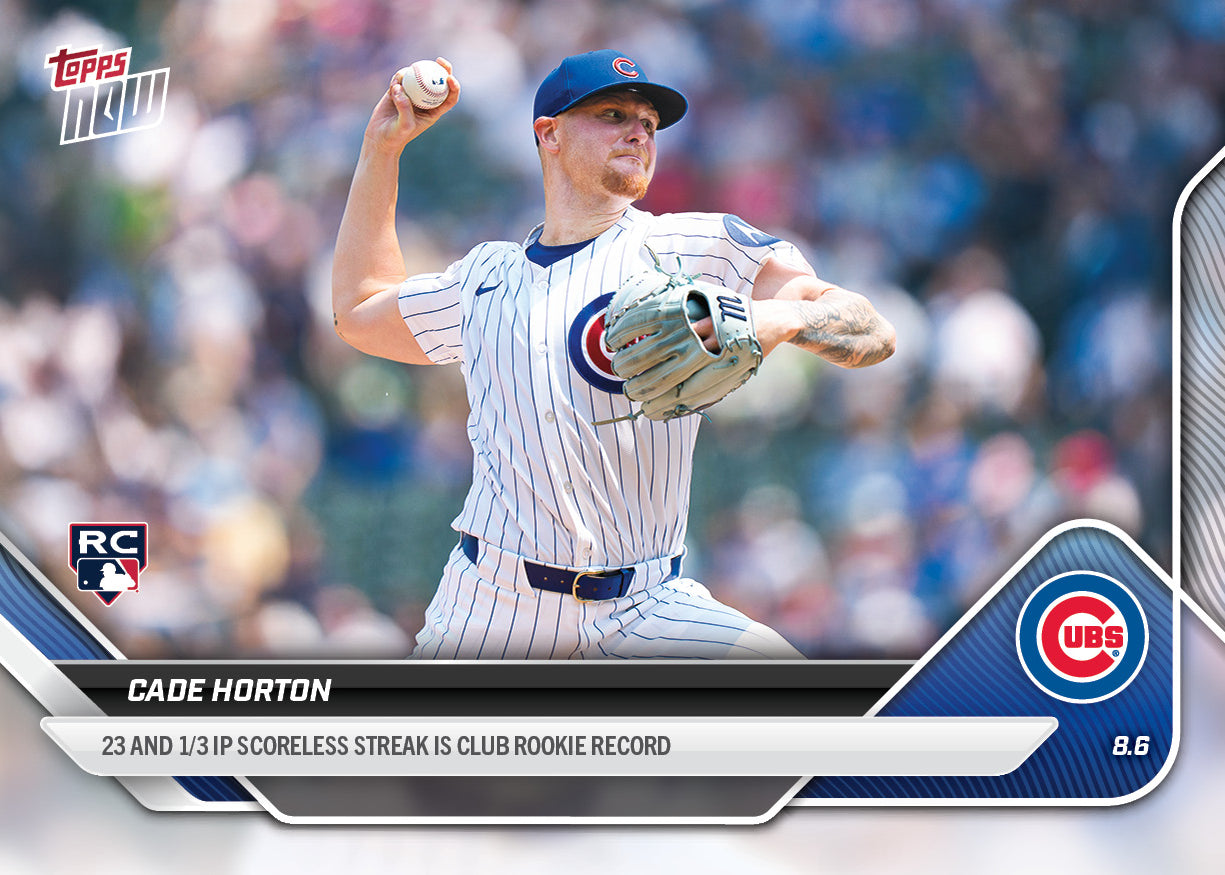 Cade Horton - 2025 MLB Topps NOW® - Card 523 - PR: 1471
