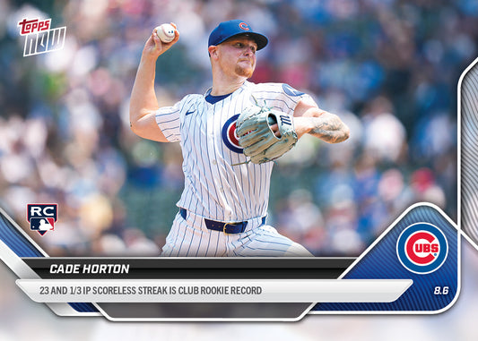 Cade Horton - 2025 MLB Topps NOW® - Card 523 - PR: 1471