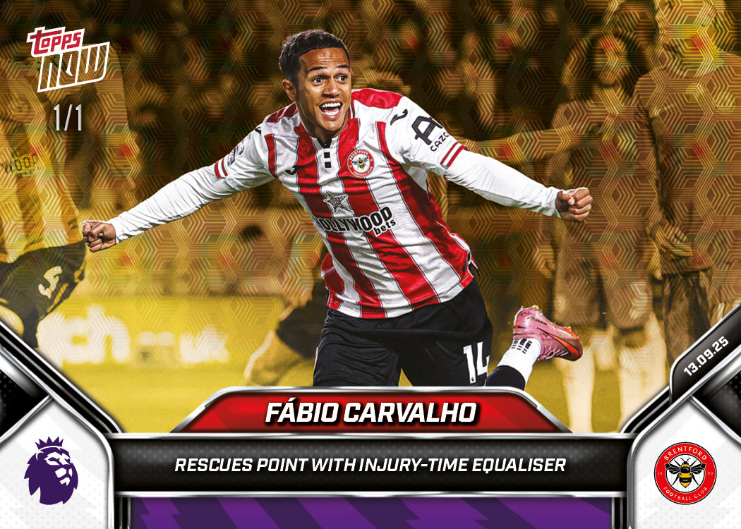 Fábio Carvalho - 2025-26 Premier League Topps NOW® - Card 19 - PR: 212