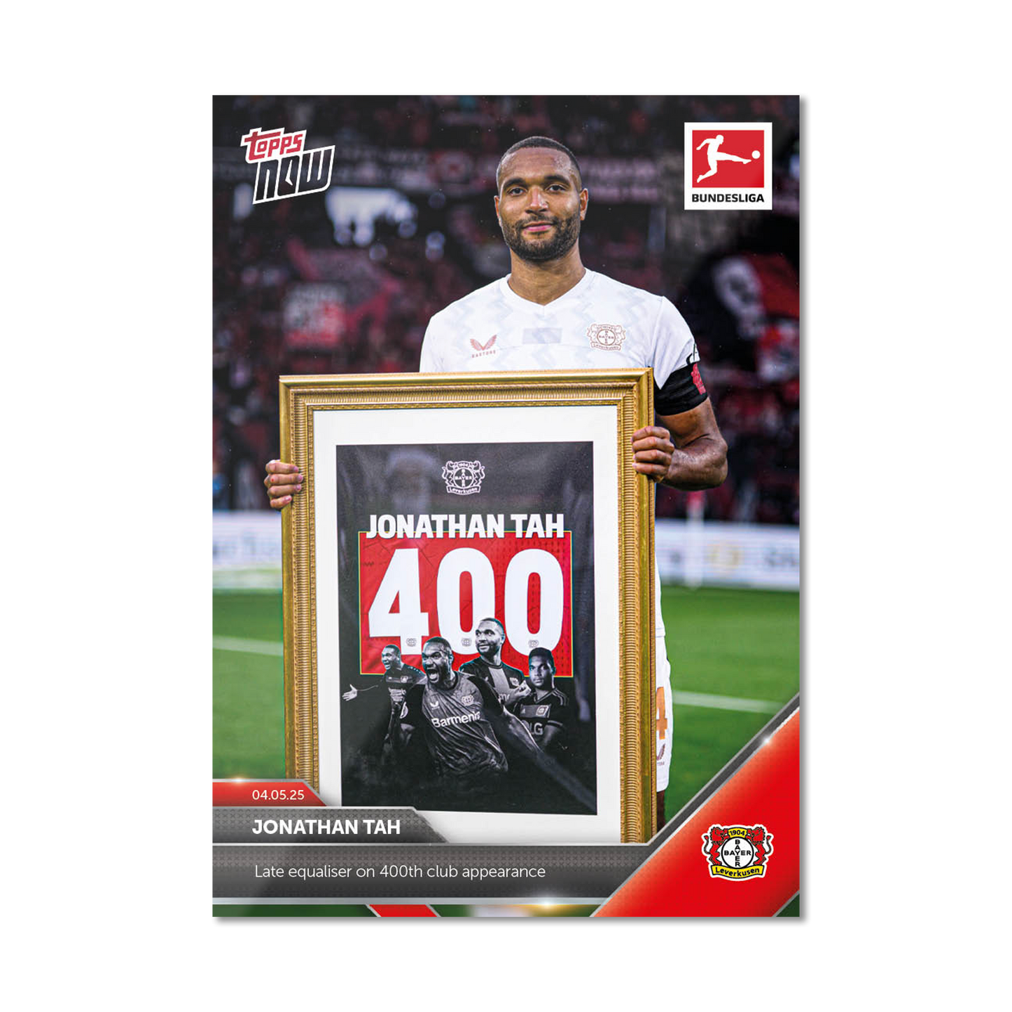 Jonathan Tah - 2024-25 Bundesliga Topps NOW® - Card 182 - PR: 51