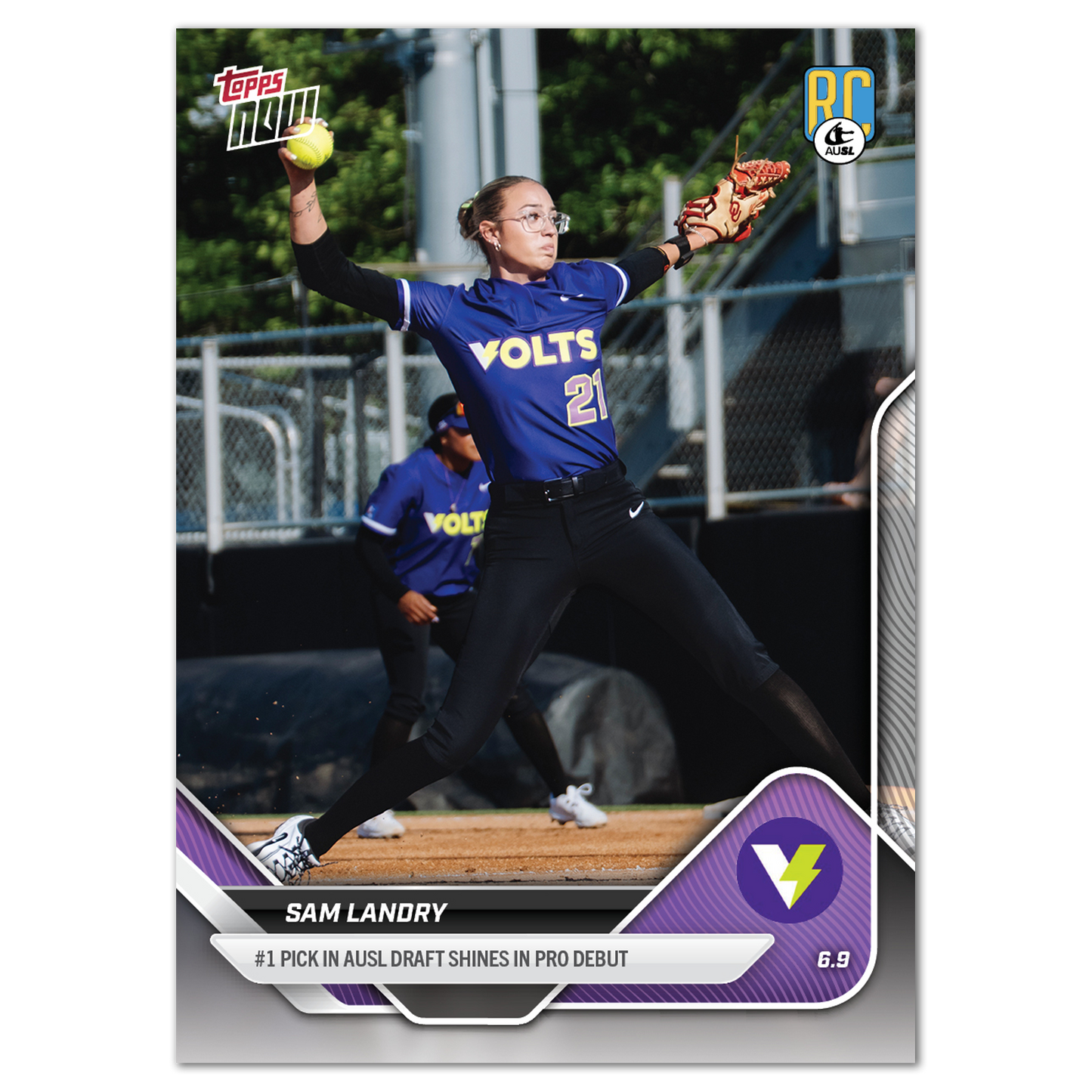 Sam Landry - 2025 AUSL Topps NOW® - Card 4 - LOOK FOR AUTOS - PR: 4357