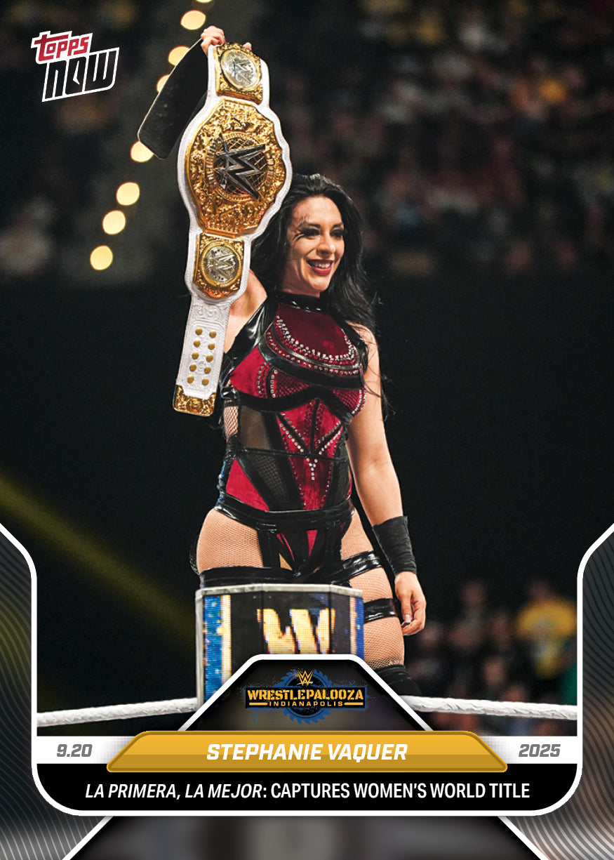 Stephanie Vaquer - 2025 WWE Topps NOW® - Card 97 - LOOK FOR AUTOS - PR: 6615