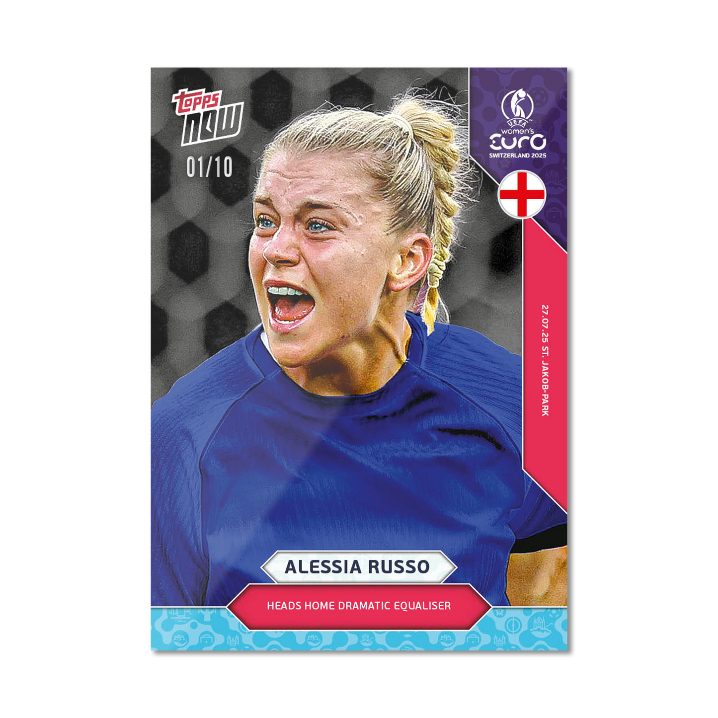 Alessia Russo - UEFA Women’s EURO 2025™ Topps NOW® - Card 29 - LOOK FOR AUTO-RELICS - PR: 800