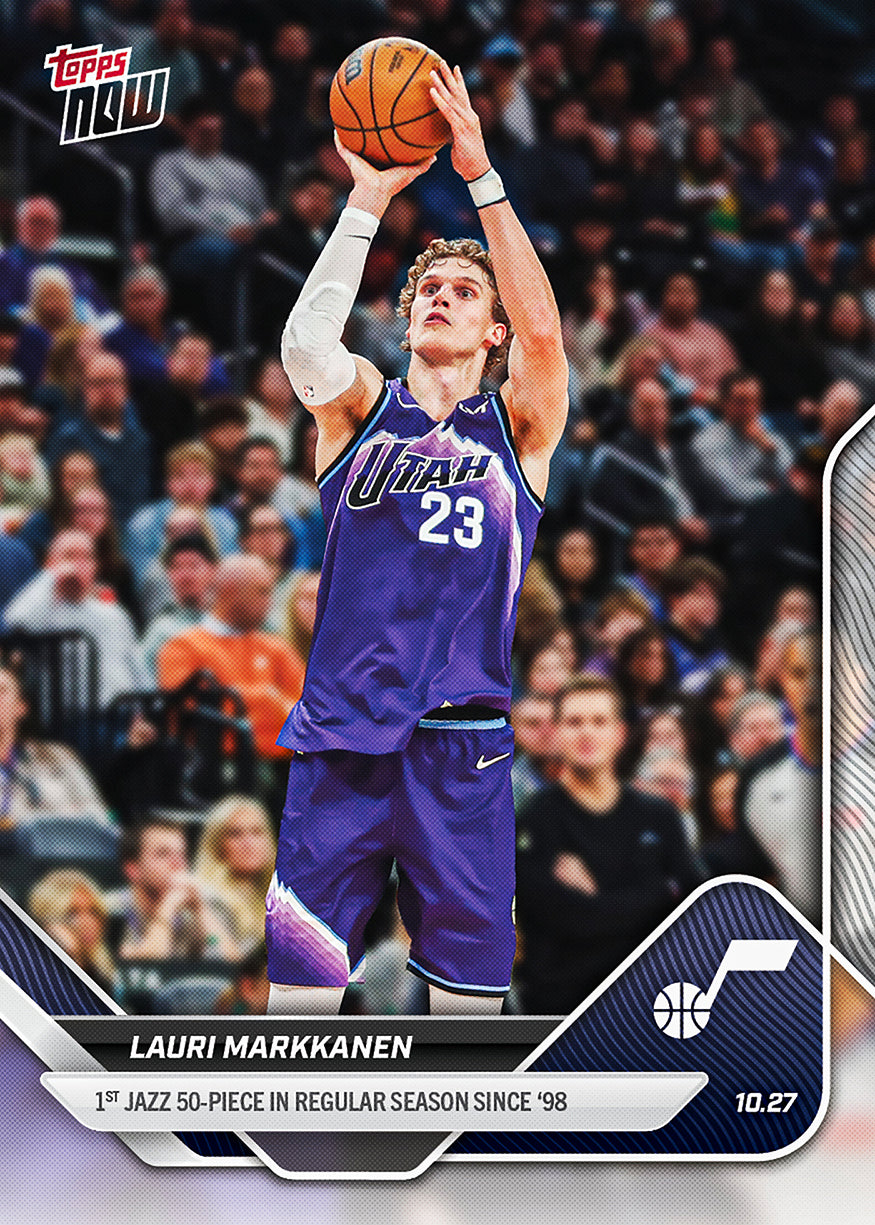 Lauri Markkanen - 2025-26 NBA Topps NOW® - Card 33 - PR: 433