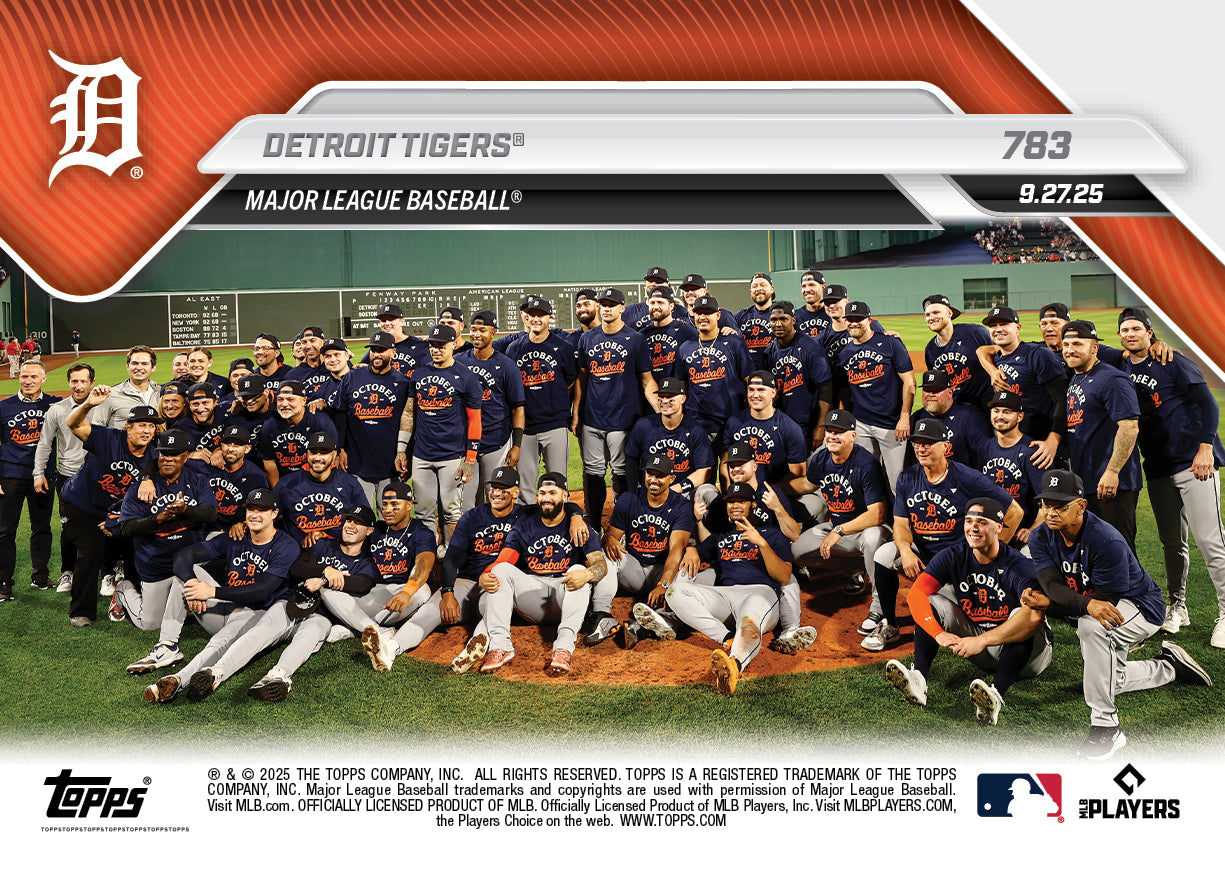 Detroit Tigers - 2025 MLB Topps NOW® - Card 783 - PR: 743