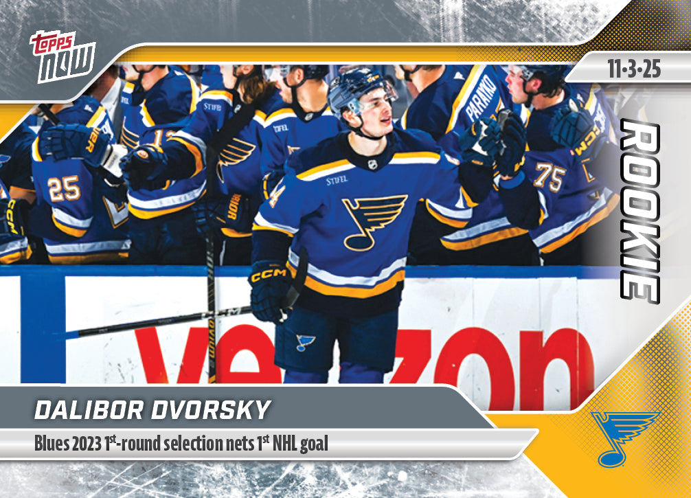 Dalibor Dvorsky - 2025-26 NHL Topps NOW® - Sticker # 27 Pack