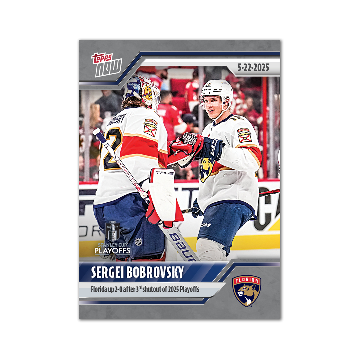 Sergei Bobrovsky - 2024-25 NHL Topps NOW® - Sticker # 192 Pack - PR: 185