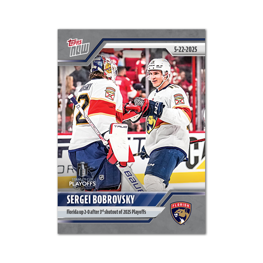 Sergei Bobrovsky - 2024-25 NHL Topps NOW® - Sticker # 192 Pack - PR: 185
