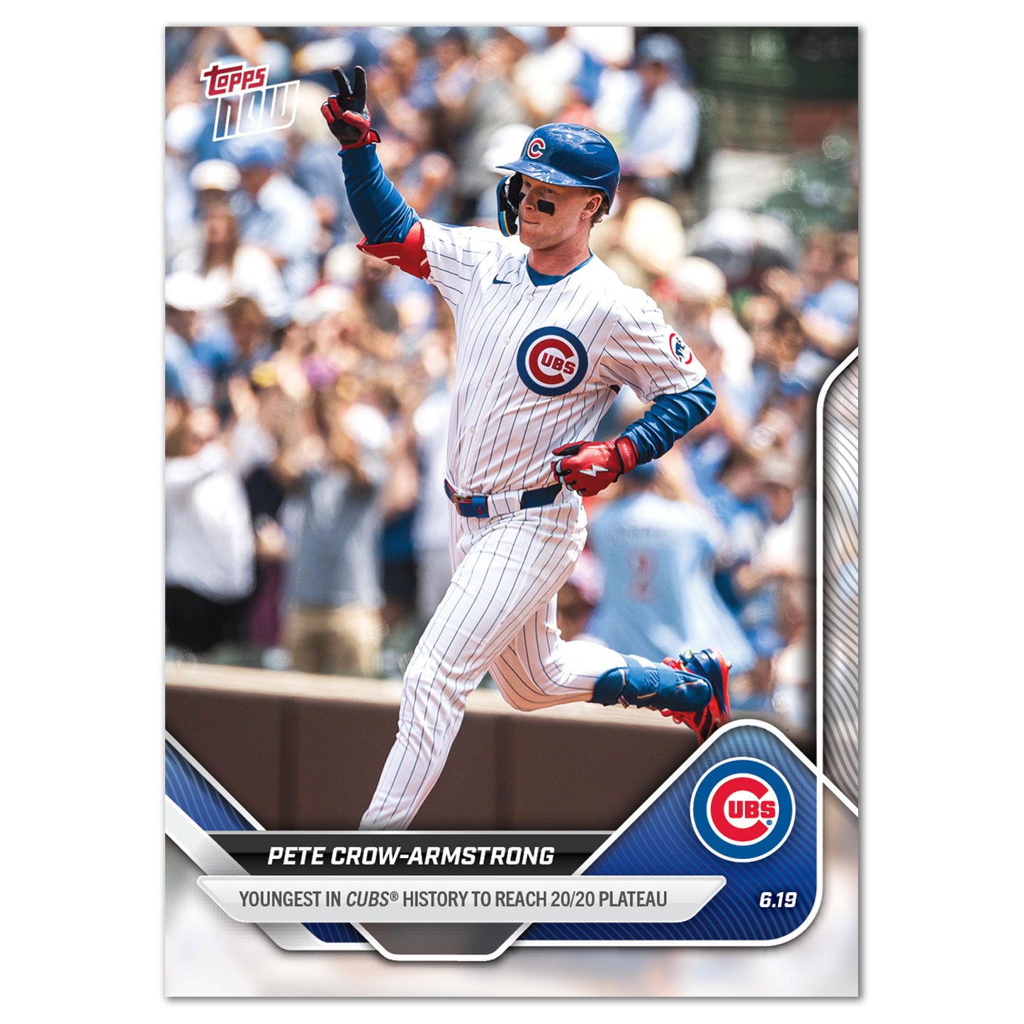 Pete Crow-Armstrong - 2025 MLB Topps NOW® - Card 319 - LOOK FOR AUTOS - PR: 4206