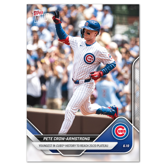 Pete Crow-Armstrong - 2025 MLB Topps NOW® - Card 319 - LOOK FOR AUTOS - PR: 4206