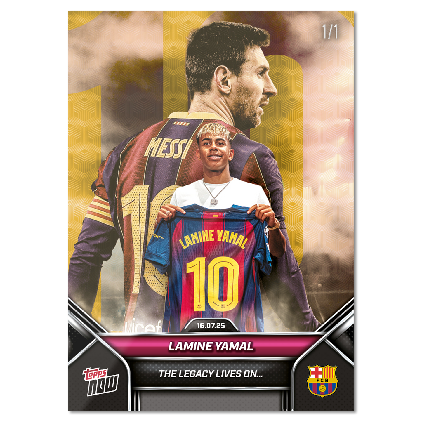 Lamine Yamal - 2025 FC Barcelona Topps NOW® - Card 2 - LOOK FOR DUAL AUTO - PR: 76476