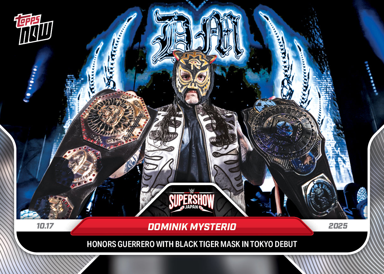 Dominik Mysterio - 2025 WWE Topps NOW® - Card 114 - PR: 1134