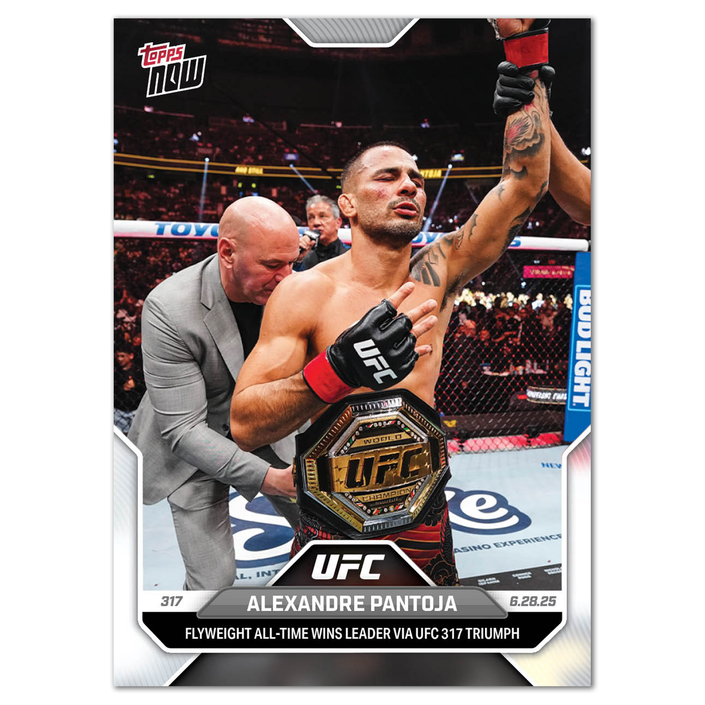Alexandre Pantoja - 2025 UFC Topps NOW® - Card 19 - PR: 625
